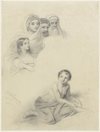 Studies of Children and Some Adults by Cornelis Kruseman