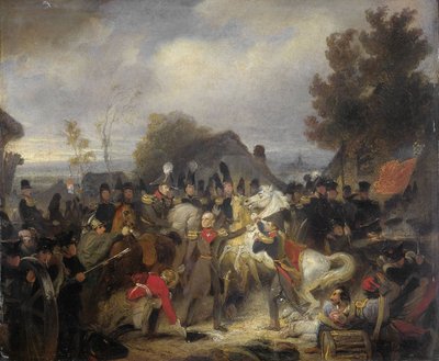 The Prince of Orange Changing His Wounded Horse During the Engagement at Boutersem by Cornelis Kruseman