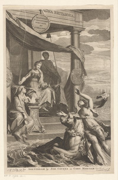 Abduction of Europa Observed by Britannia by Cornelis Martinus Vermeulen