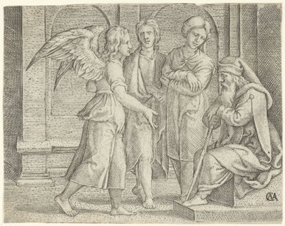 Tobias and the Angel with Tobit and Anna (History of Tobias) by Cornelis Massijs