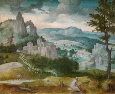 Landscape with Saint Jerome by Cornelis Massys