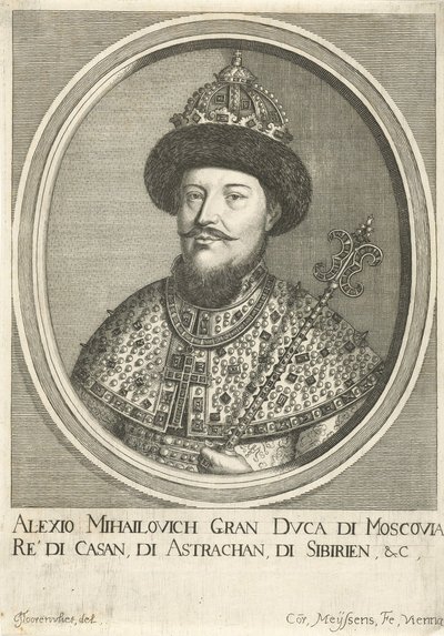 Portrait of the Tsar Alexis I Mikhailovich of Russia by Cornelis Meyssens