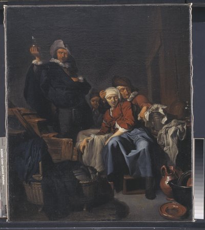 A Sick Peasant Woman by Cornelis Pietersz Bega