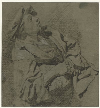 Boy in a Beret, Leaning Back by Cornelis Pietersz. Bega