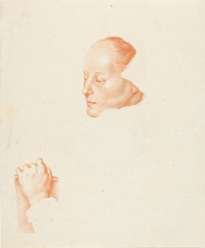 Portrait of a Young Woman by Cornelis Ploos van Amstel (signed by artist)