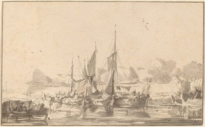 Canal at Utrecht by Cornelis Ploos van Amstel