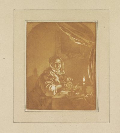 Lady by Candlelight by Cornelis Ploos van Amstel