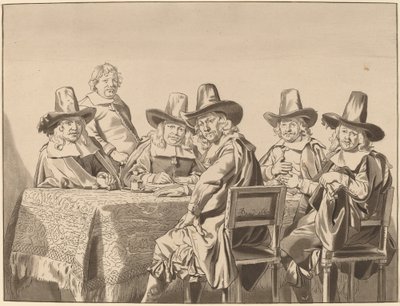 Directors of the Orphan Asylum of Haarlem by Cornelis Ploos van Amstel