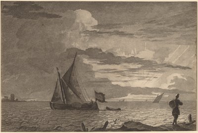 Fisherman with Pack over His Shoulder by Cornelis Ploos van Amstel