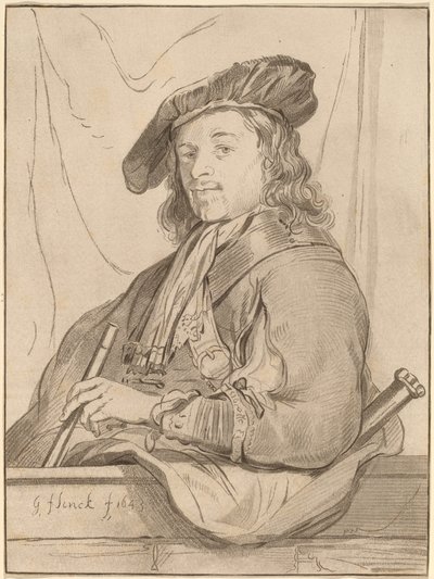 Man at the Parapet by Cornelis Ploos van Amstel
