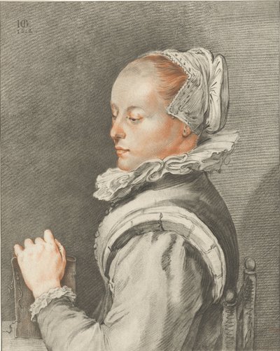 Portrait of a Young Woman by Cornelis Ploos van Amstel