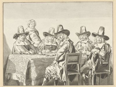 Regents of the Orphanage in Haarlem by Cornelis Ploos van Amstel
