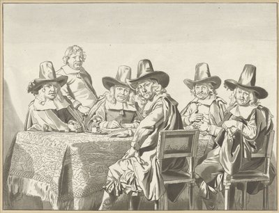 Regents of the Orphanage in Haarlem by Cornelis Ploos van Amstel