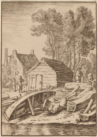 Shipyard, 1761, published 1765 by Cornelis Ploos van Amstel