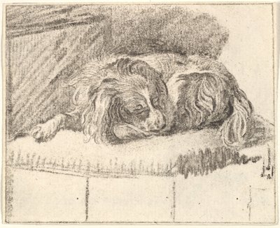 Sleeping Dog, 1777 by Cornelis Ploos van Amstel