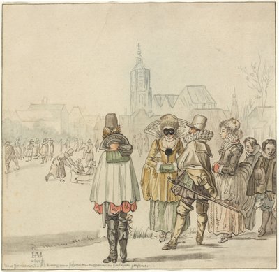 The Winter King on the Ice, 1766 by Cornelis Ploos van Amstel