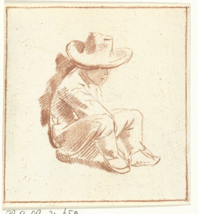 Seated Boy by Cornelis Ploos van Amstel