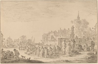 Fish Market by Cornelis Ploos van Amstel after Jan