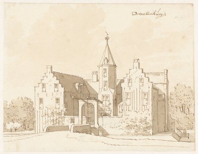 Castle Drakenburg near Baarn by Cornelis Pronk (possibly)