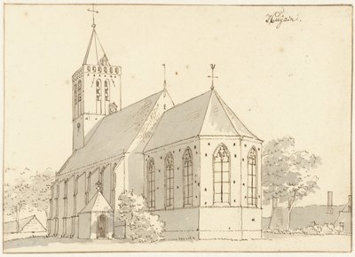 The church of Huizen by Cornelis Pronk