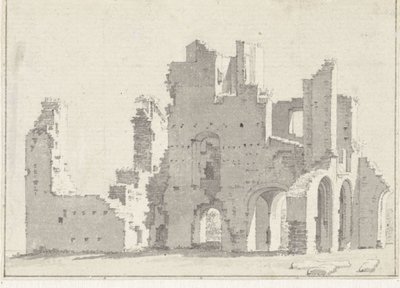 The Ruin of the Abbey at Rijnsburg by Cornelis Pronk