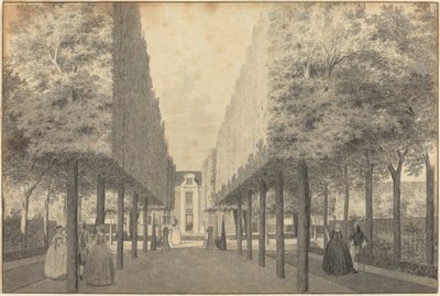 Ladies and Gentlemen Enjoying a Dutch Garden by Cornelis Pronk