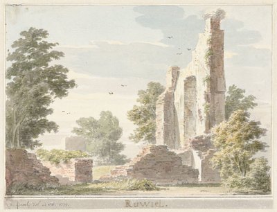 Ruins of Ruwiel Castle by Cornelis Pronk