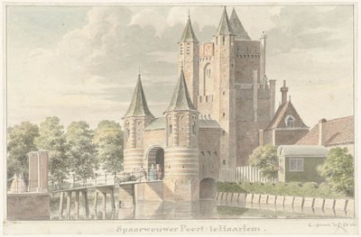 Spaarnwouder gate in Haarlem by Cornelis Pronk
