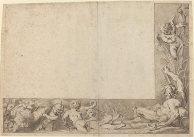 River God with Putti by Cornelis Schut I