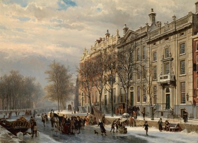 The Bend in the Herengracht by Cornelis Springer