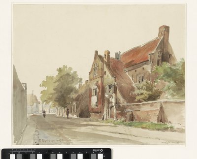 The Old Hospital in Hasselt by Cornelis Springer