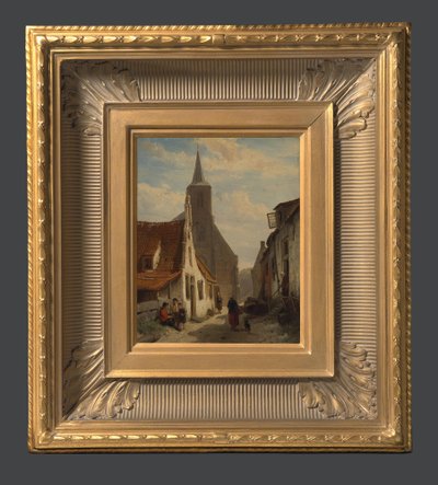 Church in Zandvoort by Cornelis Springer