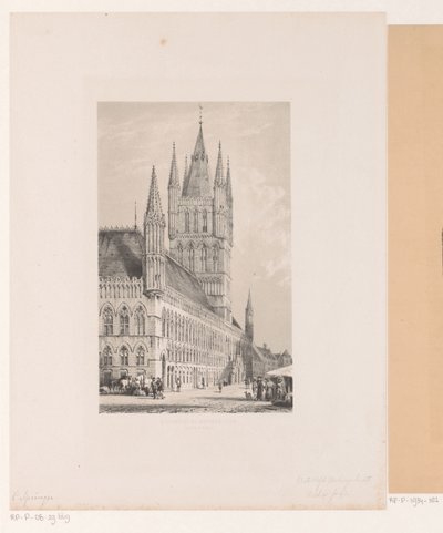 Cloth Hall of Ypres by Cornelis Springer
