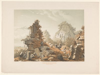 Ruins of Tjandi Lora Djongrang by Cornelis Springer