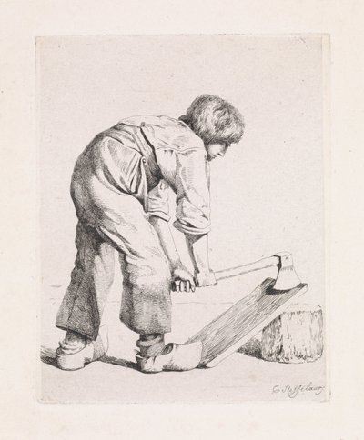 The Wood Splitter (Fourth Suite) by Cornelis Steffelaar