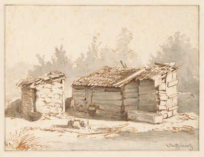 Two Pens for Livestock by Cornelis Steffelaar