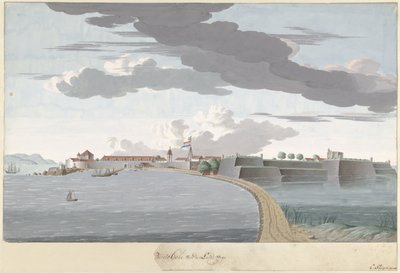 Fort Galle on Ceylon, Seen from the Land Side by Cornelis Steiger