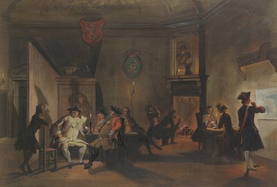 Interior with Military Officers by Cornelis Troost