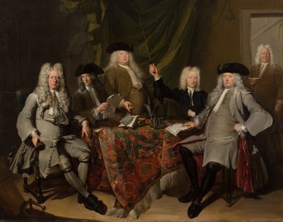 Portrait of the Inspectors of the Collegium Medicum by Cornelis Troost