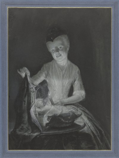 Sara Troost with Her Doll by Cornelis Troost