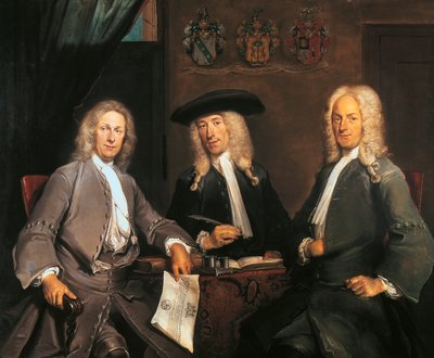 Three Governors of the Surgeons Guild in Amsterdam by Cornelis Troost