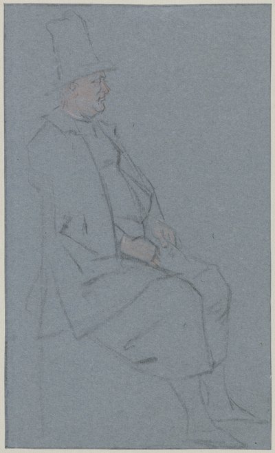 Seated Quaker, Profile to the Right by Cornelis Troost