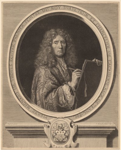 Pierre Mignard by Cornelis Vermeulen after Pierre Mignard I