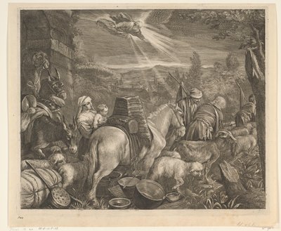 Abraham Leaves Haran by Cornelis Visscher (II)