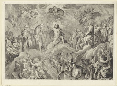 The Last Judgment (upper plate) by Cornelis Visscher (II)