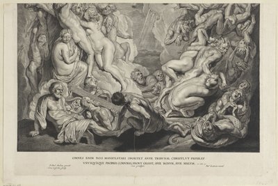 Last Judgment (lower plate) by Cornelis Visscher (II)