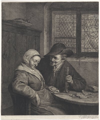 Old Couple by Cornelis Visscher (II)