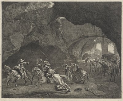 Pistol Shot During a Robbery by Cornelis Visscher (II)