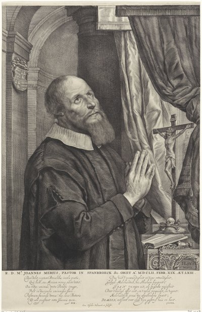 Portrait of Joannes van der Meer by Cornelis Visscher (II)