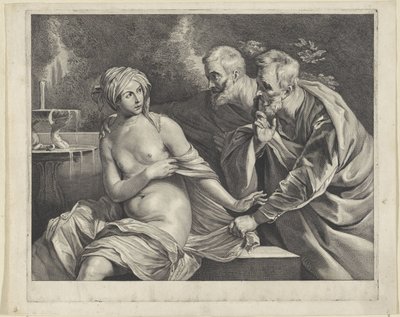 Susanna and the Elders by Cornelis Visscher (II)